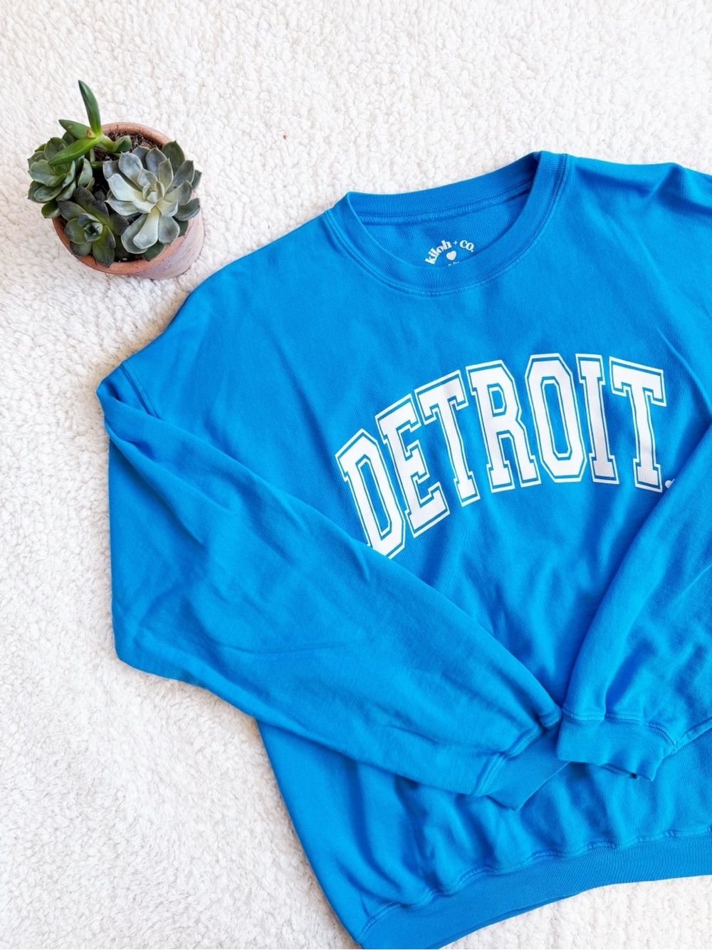 Blue Detroit sweatshirt